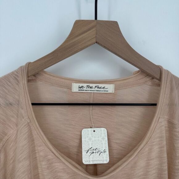 We the free people top womens medium misty pink aria trapeze tunic flowy nwt - Picture 5 of 10